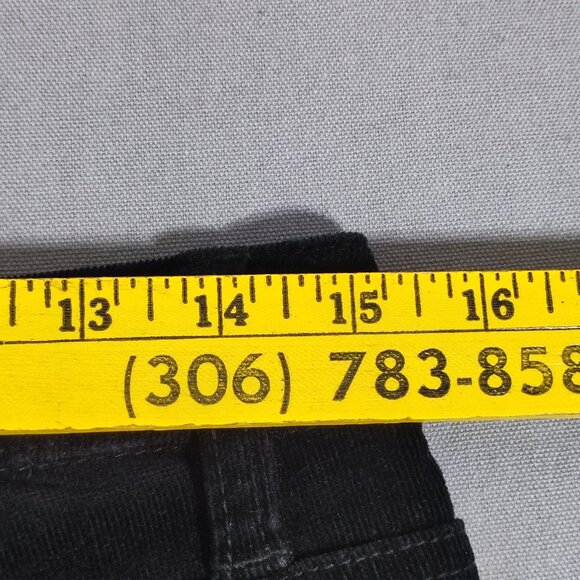 Calvin Klein Jeans micro corduroy casual pants women's size 8 black straight - Picture 7 of 9